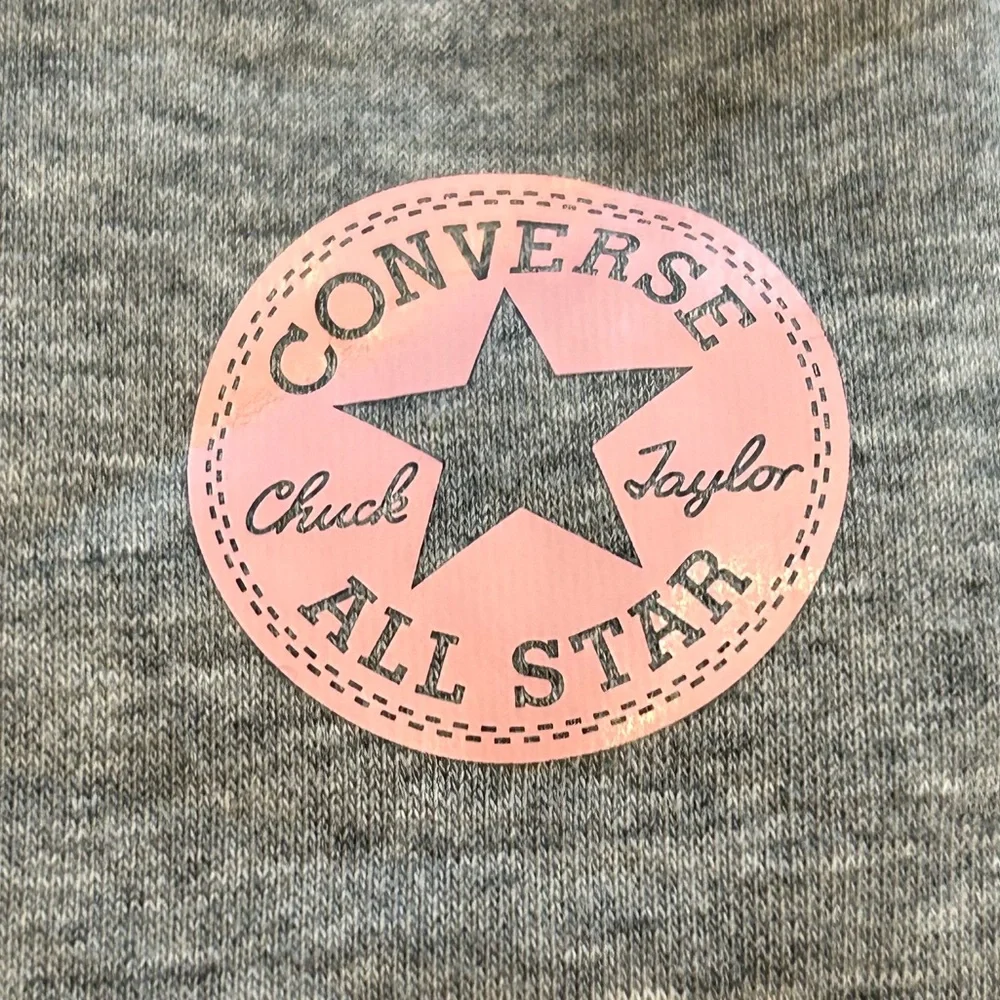 Converse Chuck Taylor Girls Gray Fleece Lined Joggers. Girl’s L 12-13 years NWOT